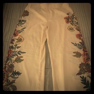 Light pink wide leg